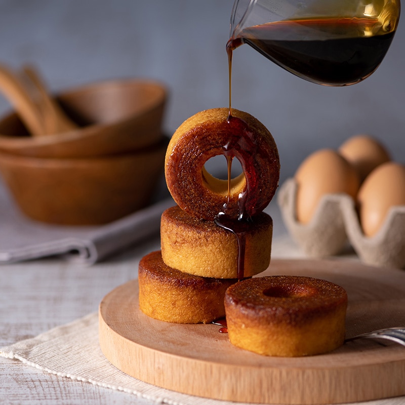 焦がしキャラメルがしみ込んだバームクーヘン 3個入り（猫パッケージ）